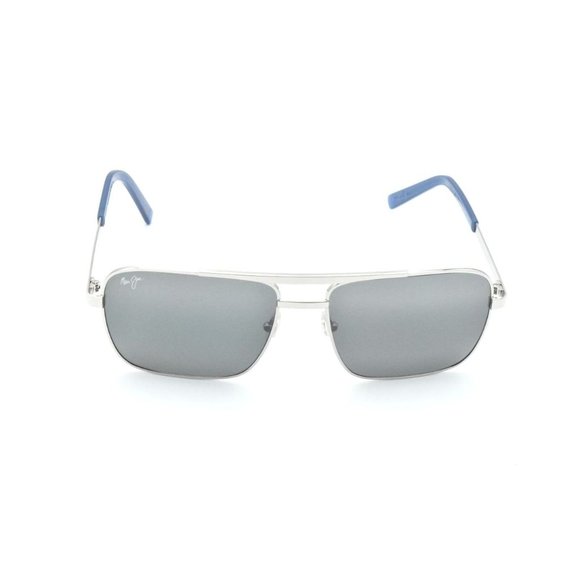 Maui Jim COMPASS MJ714-17 Silver Frames & Blue Arms / Neutral Grey Polar… - Picture 2 of 6